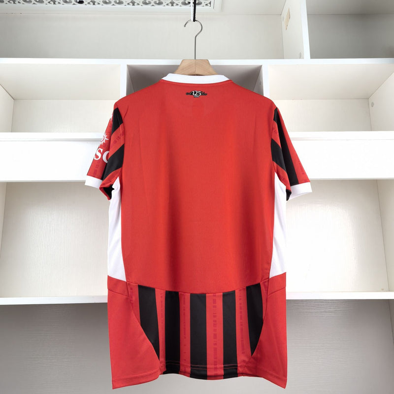 Camisa Milan Titular 24/25 - Torcedor Masculina - Lançamento