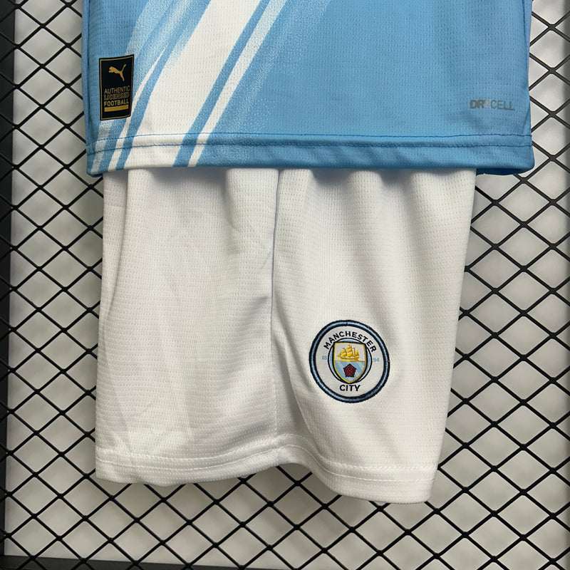 Kit Infantil Manchester City Titular 25/26