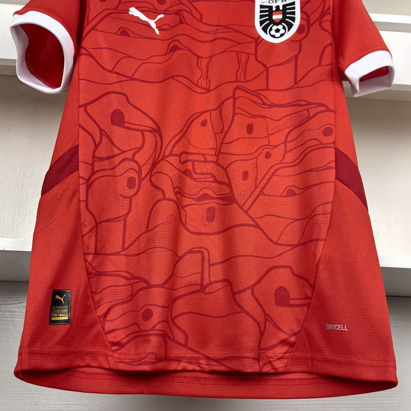 Camisa Áustria Titular 24/25 - Versão Torcedor - Lançamento