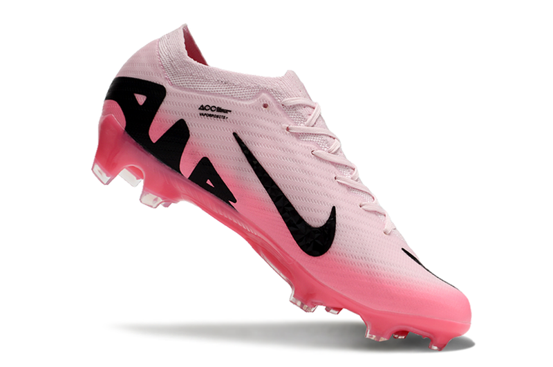 CHUTEIRA NIKE AIR ZOOM MERCURIAL VAPOR 15 ELITE CAMPO "MAD BRILLIANCE" - ROSA E PRETA