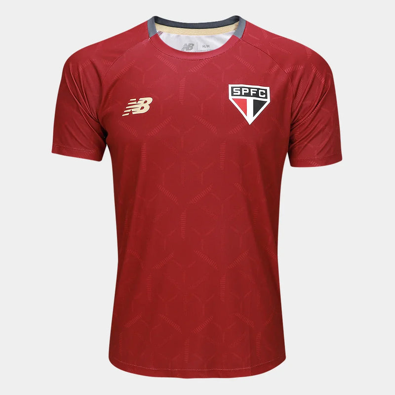 Camisa São Paulo Treino Vermelha 25/26 - Versão Torcedor - Lançamento