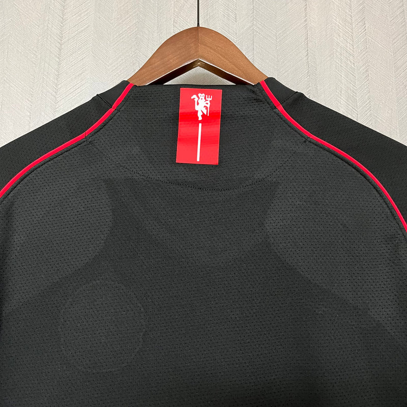 Camisa Manchester United Reserva Preta 07/08 - Versão Retro