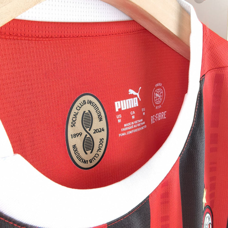 Camisa Milan Titular 24/25 - Torcedor Masculina - Lançamento