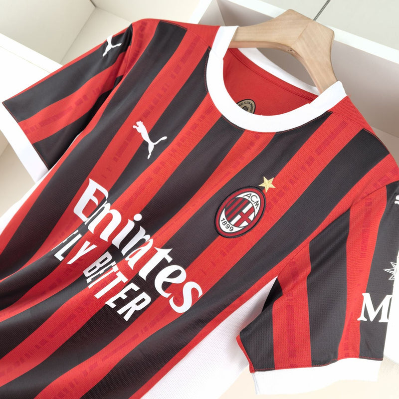 Camisa Milan Titular 24/25 - Torcedor Masculina - Lançamento