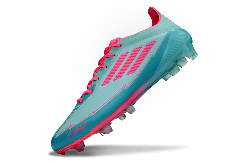 CHUTEIRA ADIDAS F50 ELITE CAMPO "LA VIDA TROPICAL" MESSI - AZUL E ROSA