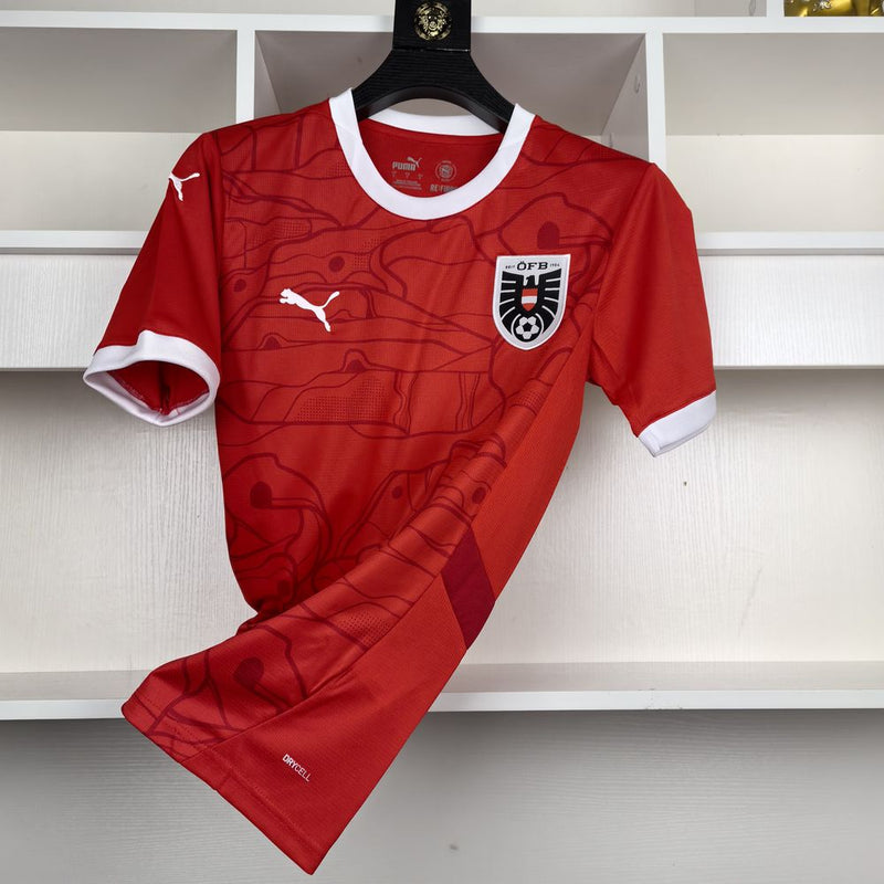 Camisa Áustria Titular 24/25 - Versão Torcedor - Lançamento