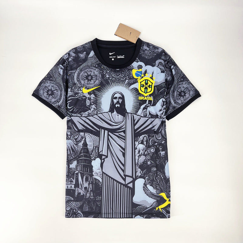 Camisa Brasil Cristo Redentor - Torcedor Masculina