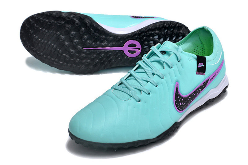 CHUTEIRA NIKE TIEMPO LEGEND 10 SOCIETY - AZUL,PRETA E ROSA