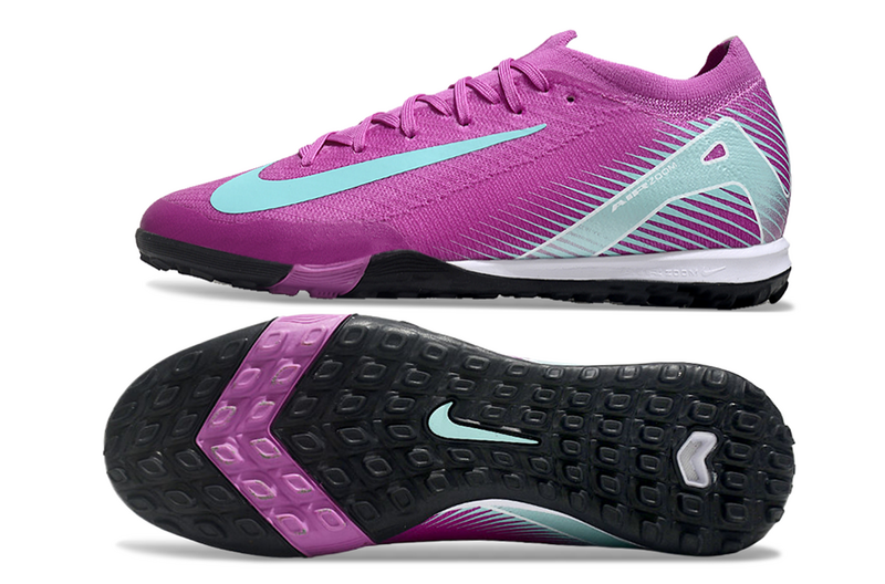 CHUTEIRA NIKE MERCURIAL AIR ZOOM VAPOR 16 ELITE SOCIETY - ROXA E AZUL