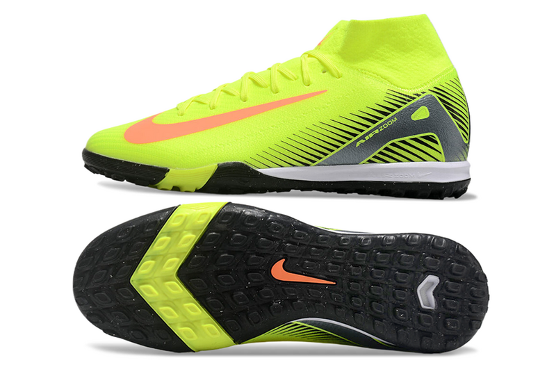 CHUTEIRA NIKE MERCURIAL AIR ZOOM SUPERFLY 10 ELITE SOCIETY - AMARELA E PRETA