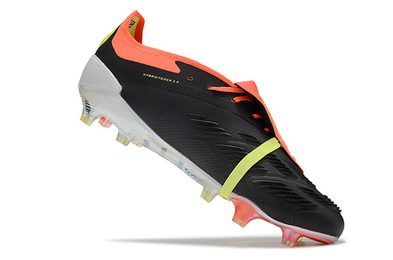 ADIDAS PREDATOR 24 FT ELITE CAMPO "SOLAR ENERGY" - PRETA E LARANJA