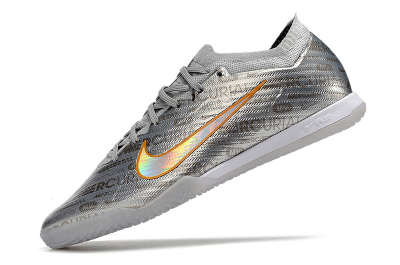 CHUTEIRA NIKE AIR ZOOM MERCURIAL VAPOR 15 ELITE FUTSAL "ANNIVERSARY" - PRATA