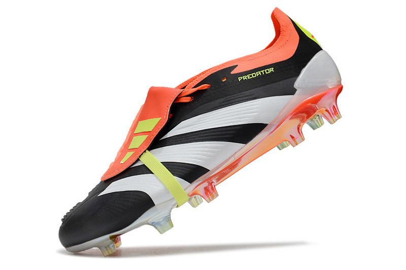 ADIDAS PREDATOR 24 FT ELITE CAMPO "SOLAR ENERGY" - PRETA E LARANJA