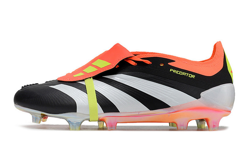ADIDAS PREDATOR 24 FT ELITE CAMPO "SOLAR ENERGY" - PRETA E LARANJA