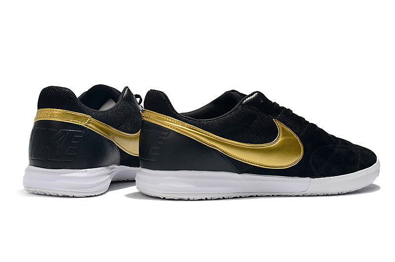 CHUTEIRA NIKE PREMIER II SALA FUTSAL - PRETA E DOURADA