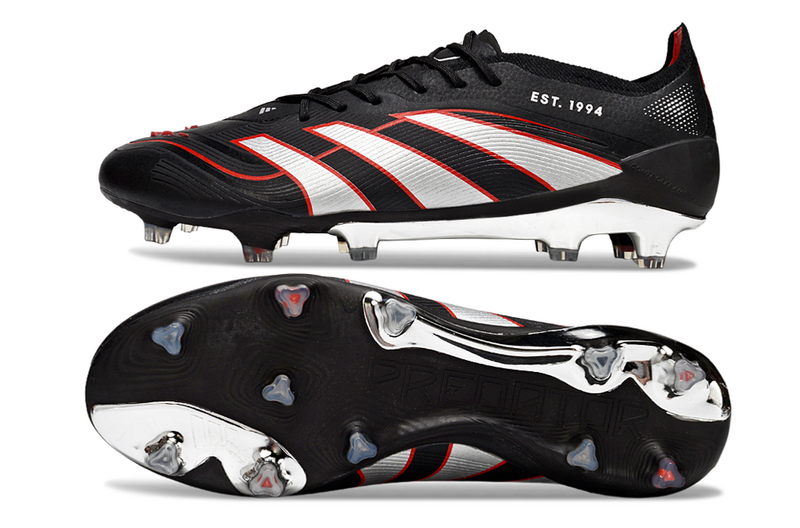 ADIDAS PREDATOR 25 ELITE CAMPO - PRETA E VERMELHA