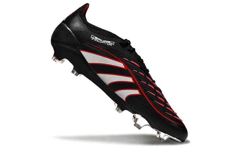 ADIDAS PREDATOR 25 ELITE CAMPO - PRETA E VERMELHA