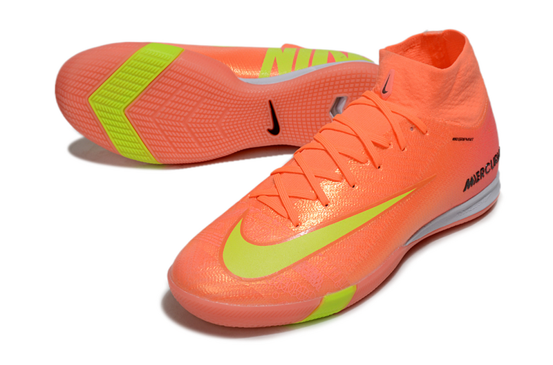 CHUTEIRA NIKE AIR ZOOM MERCURIAL SUPERFLY 10 ELITE FUTSAL "COSMIC SPEED 2" - LARANJA E AMARELA