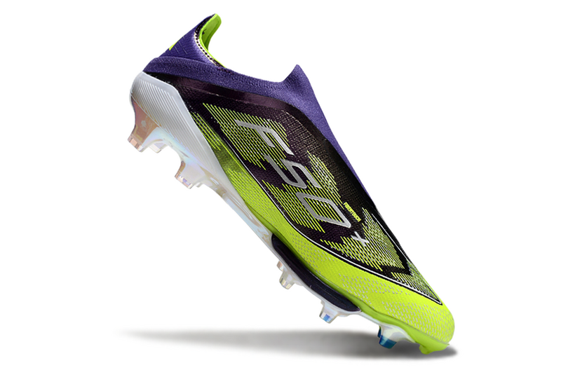 CHUTEIRA ADIDAS F50 LACELESS LIGHTSTRIKE PRO ELITE CAMPO - AZUL E VERDE