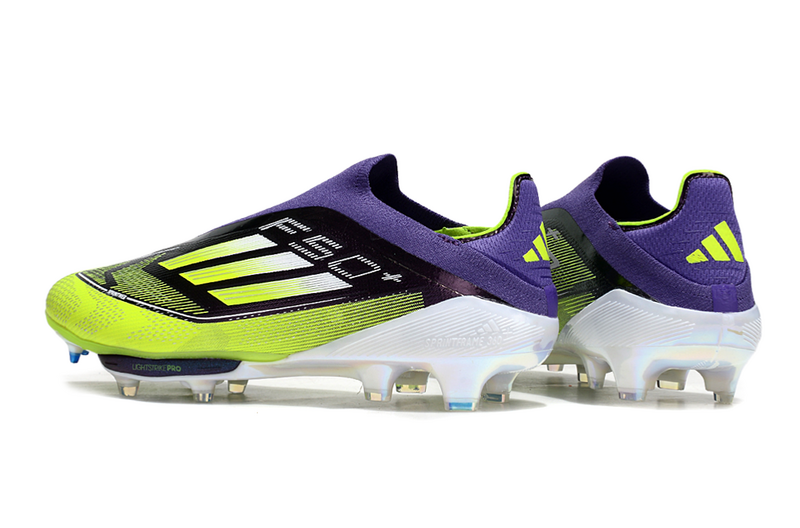 CHUTEIRA ADIDAS F50 LACELESS LIGHTSTRIKE PRO ELITE CAMPO - AZUL E VERDE