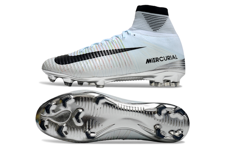 CHUTEIRA NIKE MERCURIAL SUPERFLY 5 ELITE CAMPO - BRANCA