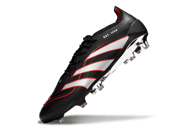 ADIDAS PREDATOR 25 ELITE CAMPO - PRETA E VERMELHA