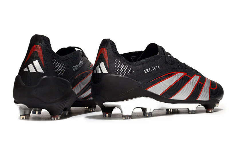 ADIDAS PREDATOR 25 ELITE CAMPO - PRETA E VERMELHA