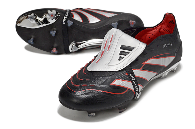 ADIDAS PREDATOR 25 FT ELITE CAMPO - PRETA E VERMELHA