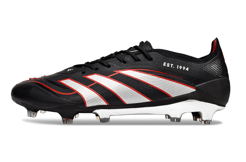 ADIDAS PREDATOR 25 ELITE CAMPO - PRETA E VERMELHA