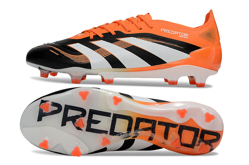 ADIDAS PREDATOR 25 ELITE CAMPO - PRETA E LARANJA