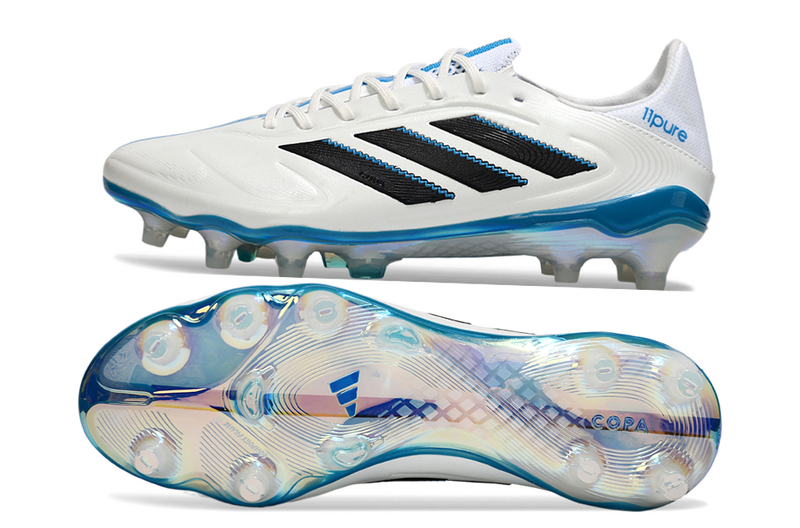 CHUTEIRA ADIDAS COPA PURE III CAMPO - BRANCA E AZUL