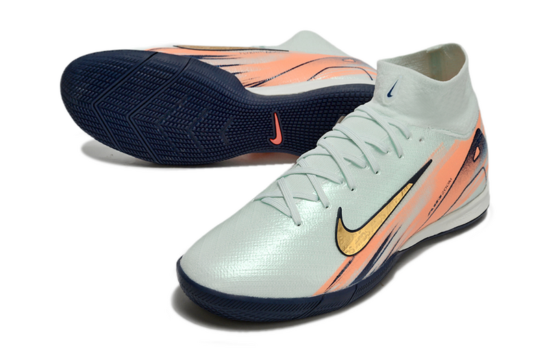 CHUTEIRA NIKE AIR ZOOM MERCURIAL SUPERFLY 10 ELITE FUTSAL - VERDE E LARANJA
