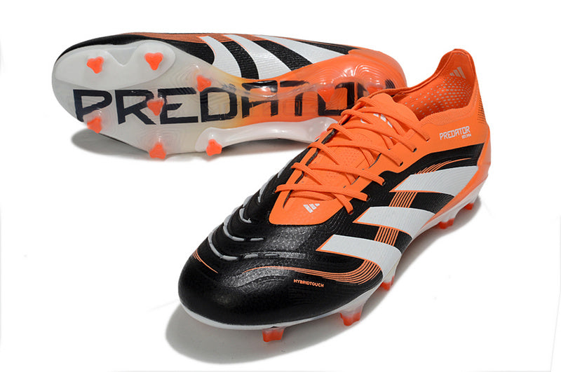 ADIDAS PREDATOR 25 ELITE CAMPO - PRETA E LARANJA