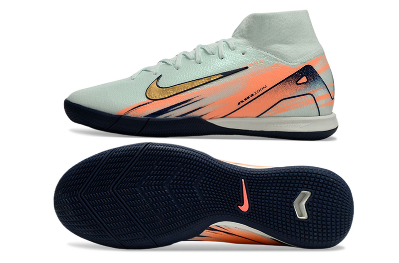 CHUTEIRA NIKE AIR ZOOM MERCURIAL SUPERFLY 10 ELITE FUTSAL - VERDE E LARANJA