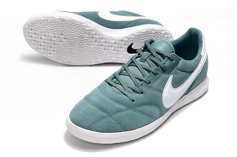 CHUTEIRA NIKE PREMIER II SALA FUTSAL - VERDE E BRANCA