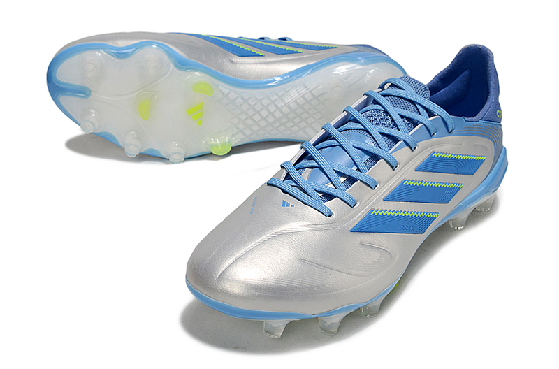 CHUTEIRA ADIDAS COPA PURE III CAMPO - CINZA E AZUL