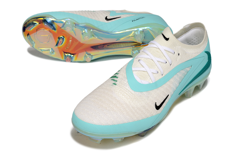 CHUTEIRA NIKE PHANTOM GX III ELITE CAMPO - BRANCA E AZUL