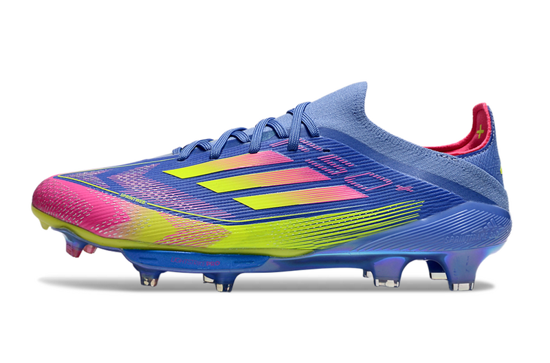 CHUTEIRA ADIDAS F50.1 LIGHTSTRIKE PRO ELITE CAMPO - AZUL E COLORIDA