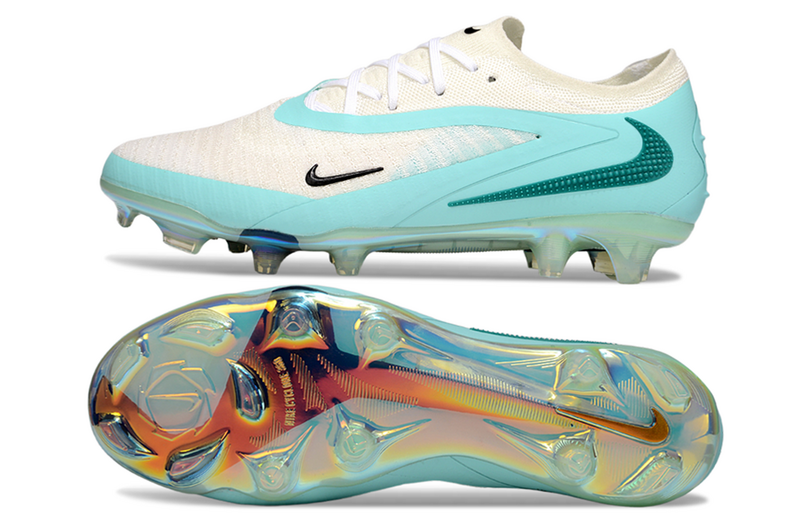 CHUTEIRA NIKE PHANTOM GX III ELITE CAMPO - BRANCA E AZUL