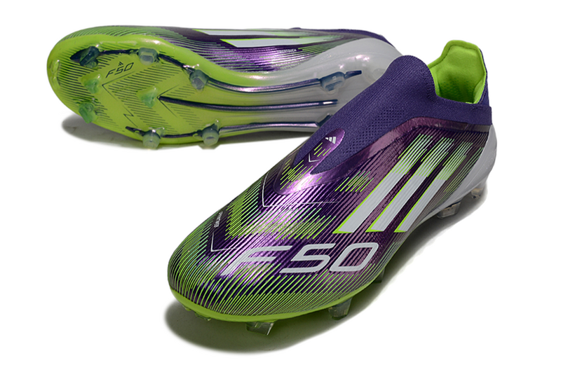 ADIDAS F50 LACELESS ELITE CAMPO - ROXA VERDE