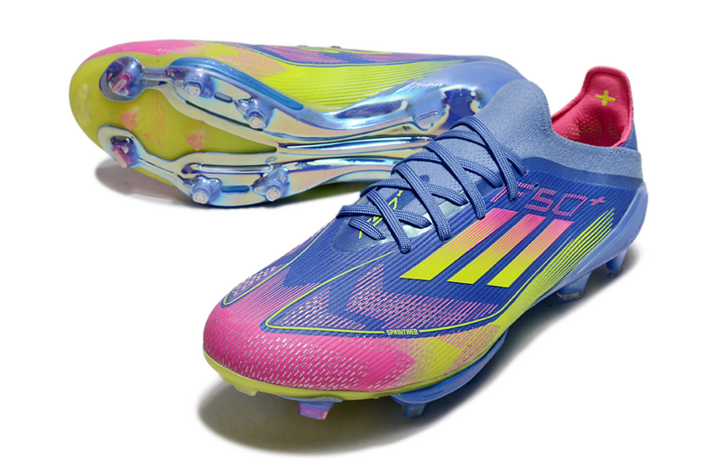 CHUTEIRA ADIDAS F50.1 LIGHTSTRIKE PRO ELITE CAMPO - AZUL E COLORIDA