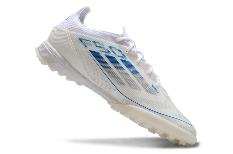 CHUTEIRA ADIDAS F50 SOCIETY - BRANCA E AZUL