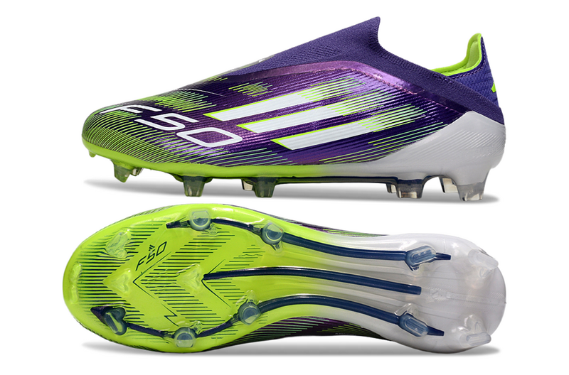 ADIDAS F50 LACELESS ELITE CAMPO - ROXA VERDE