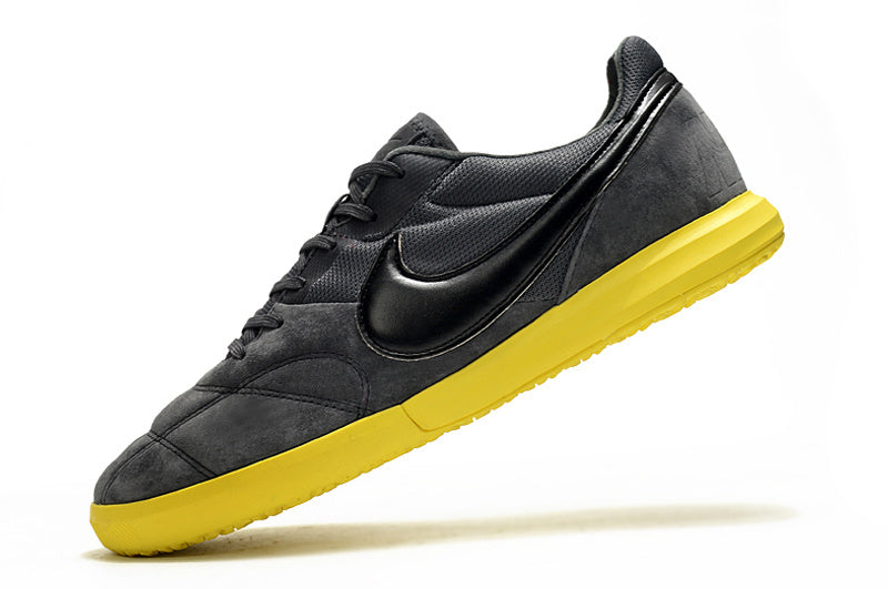 CHUTEIRA NIKE PREMIER II SALA FUTSAL - CINZA E AMARELA