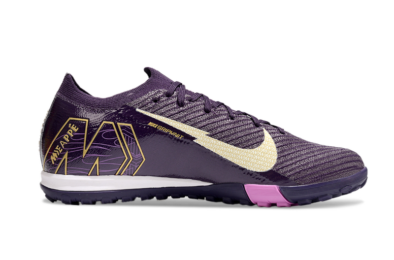 CHUTEIRA NIKE MERCURIAL AIR ZOOM VAPOR 16 ELITE SOCIETY "KYLIAN MBAPPÉ" - ROXA