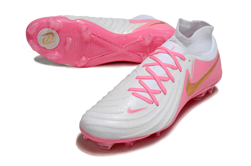 CHUTEIRA NIKE PHANTOM LUNA II ELITE CAMPO - BRANCA E ROSA
