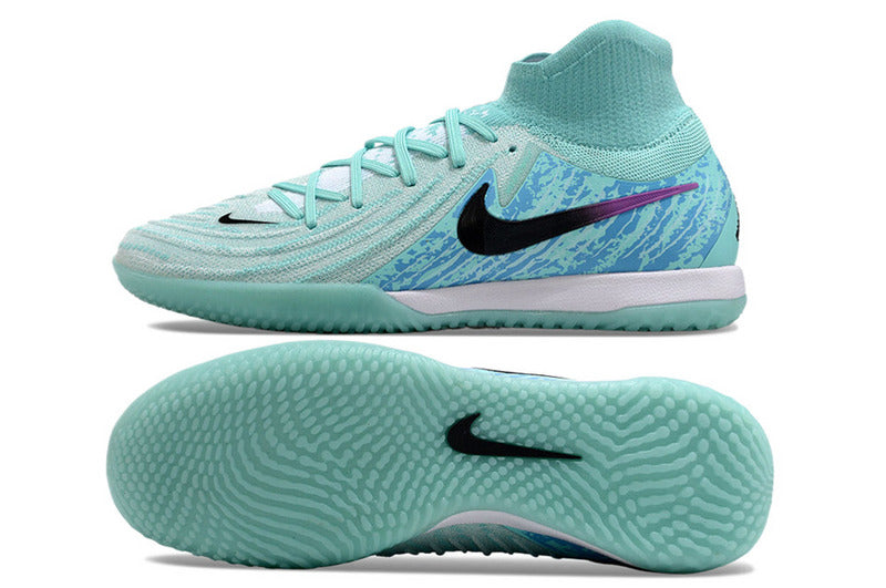 CHUTEIRA NIKE PHANTOM LUNA II ELITE FUTSAL - VERDE E AZUL