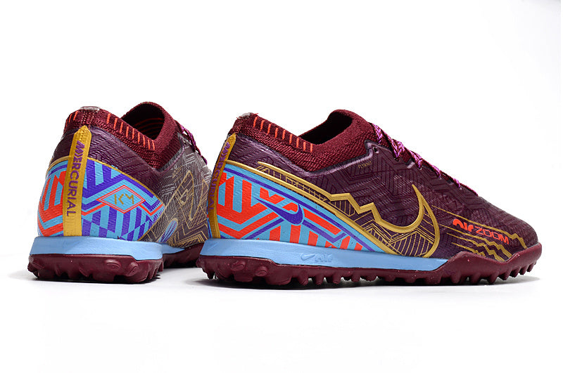 CHUTEIRA NIKE MERCURIAL AIR ZOOM VAPOR 15 ELITE SOCIETY "MBAPPÉ" - ROXA