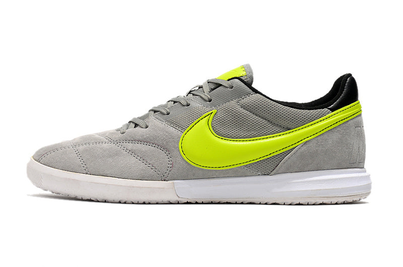 CHUTEIRA NIKE PREMIER II SALA FUTSAL - CINZA E AMARELA