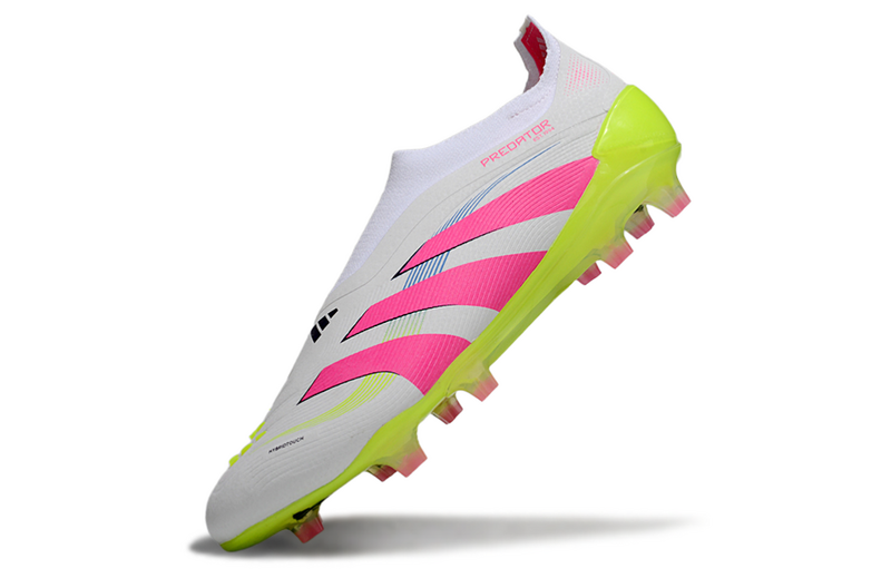 ADIDAS PREDATOR 25 LACELESS ELITE CAMPO - BRANCA E ROSA